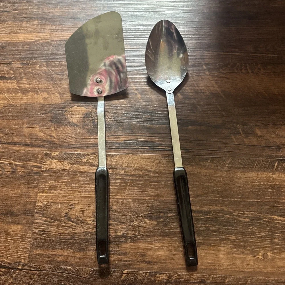 Vtg Royal Brand Sharp Cutter Spatula Angled & Serving Spoon USA Made 13